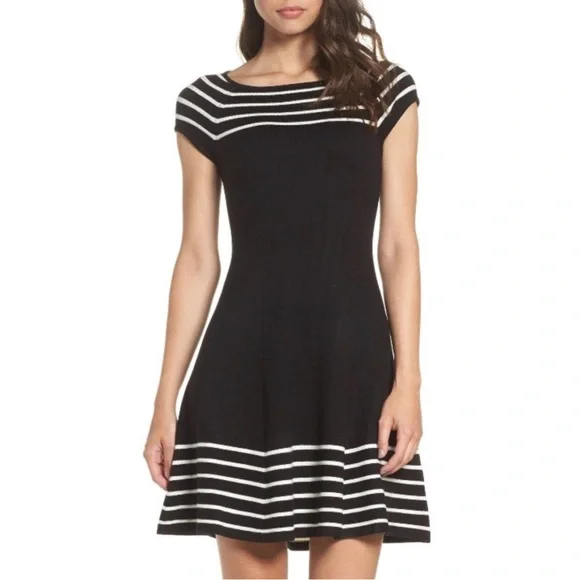 Eliza J | Dresses | Eliza J Black And White Striped Fit And Flare Dress Size Xs | Poshmark Eliza J | Dresses | Eliza J Black And White Striped Fit And Flare Dress Size Xs | Poshmark